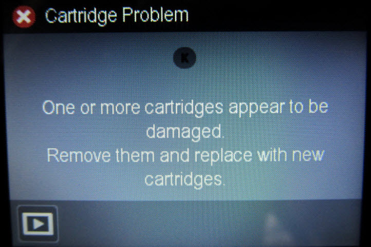 مشکلات کارتریج بعد از تعویض