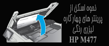 نحوه اسکن کردن از پرینتر های چهار کاره لیزری رنگی HP m477fdn/fdw/fnw