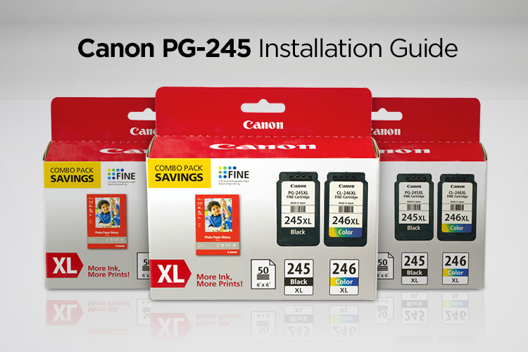 تعویض کارتریج جوهری کانن Canon PG-245 , Canon CL-246